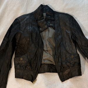 Mike & Chris Black Leather Jacket